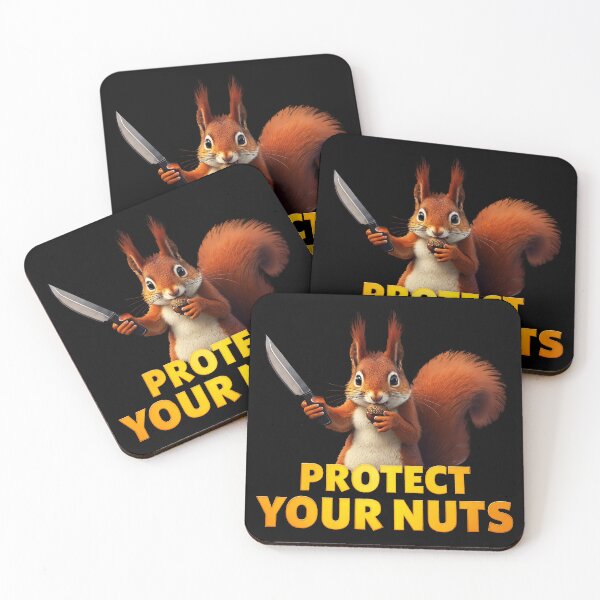 Item preview,   Red Squirrel With A knife  Protect your nuts | Funny Squirrel  designed and sold by TeeARTHY.