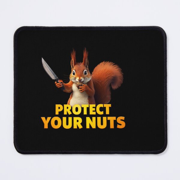 Item preview, Red Squirrel With A knife Protect your nuts | Funny Squirrel designed and sold by TeeARTHY.