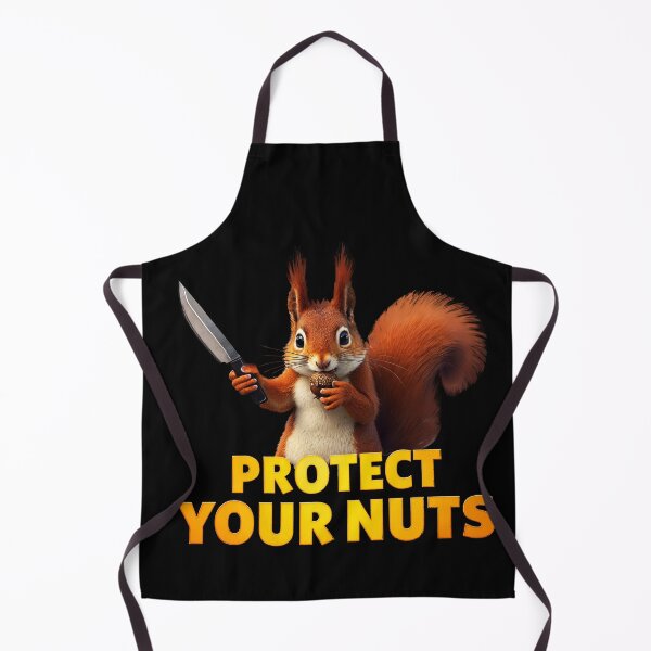 Item preview, Red Squirrel With A knife Protect your nuts | Funny Squirrel designed and sold by TeeARTHY.