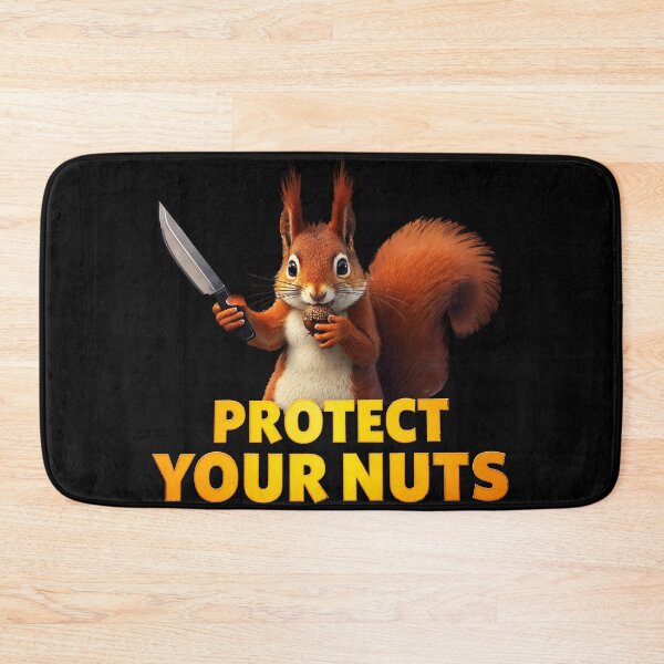 Item preview,   Red Squirrel With A knife  Protect your nuts | Funny Squirrel  designed and sold by TeeARTHY.