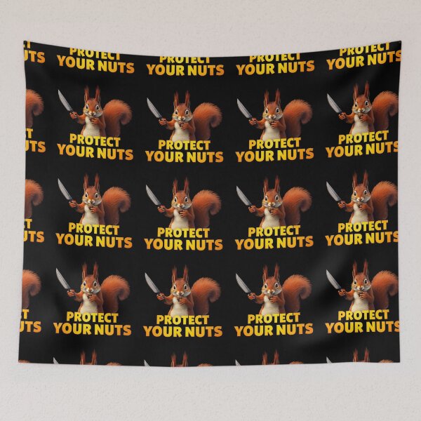 Item preview,   Red Squirrel With A knife  Protect your nuts | Funny Squirrel  designed and sold by TeeARTHY.