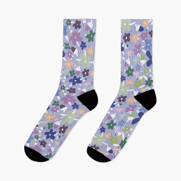 Item preview, Eternal Meadow - pastel flowers lilac background designed and sold by BrendaWaldekker.