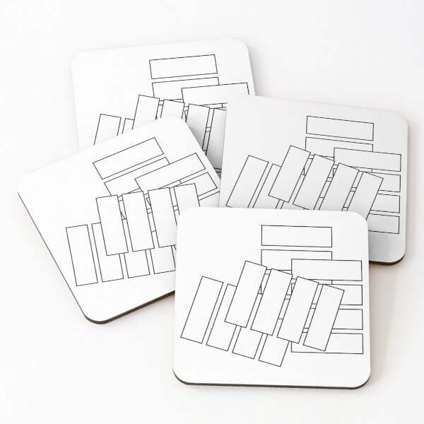 Item preview, Playing with White Rectangles, Unique designed and sold by villacreativa.