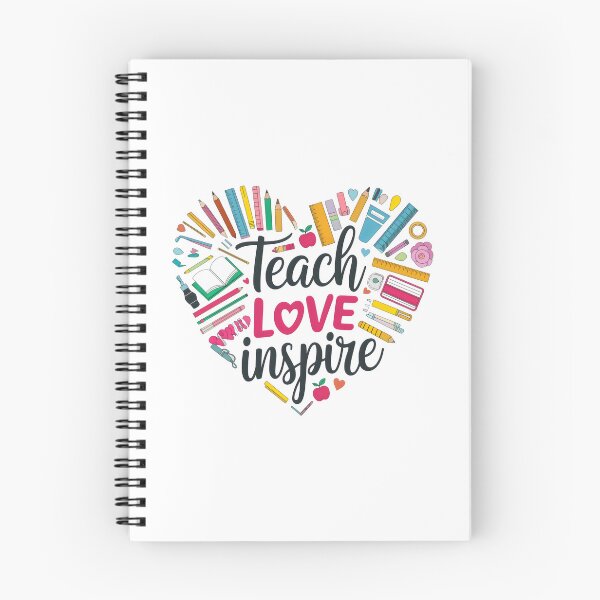 Item preview, Teach Love Inspire - Heart Shaped Teacher Appreciation Design designed and sold by Pastel-Pulse.