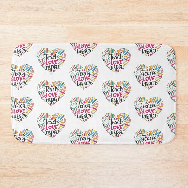 Item preview, Teach Love Inspire - Heart Shaped Teacher Appreciation Design designed and sold by Pastel-Pulse.