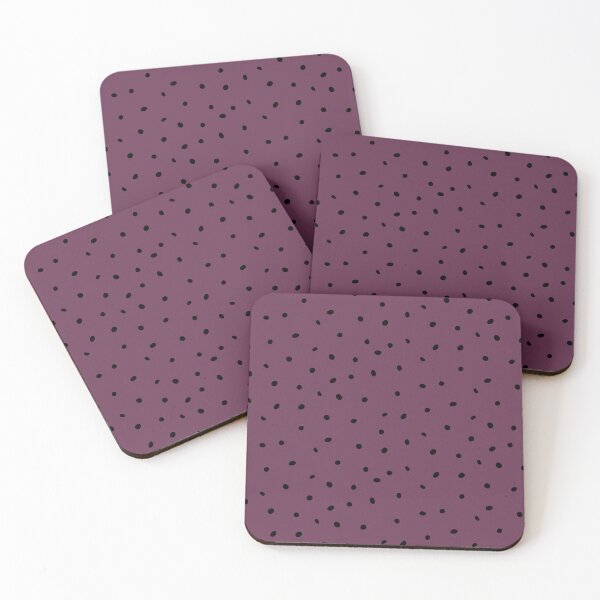 Item preview, Whimsy Dots Polka Dot Pattern - Beet + Coal designed and sold by Irene Estelle.