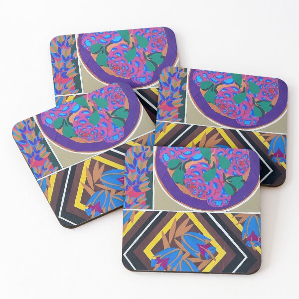 Item preview, French pochoir flower designs designed and sold by Infraredphoto.
