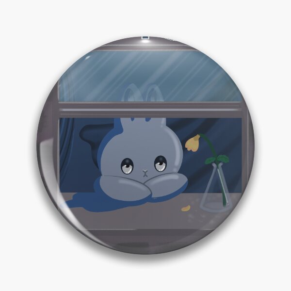 Item preview, Not Today: cute sad tired bunny rabbit relaxing in window.  designed and sold by Catphonesoup.