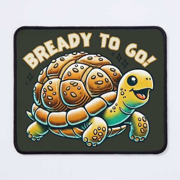 Item preview, Bready to Go! - Adorable Turtle Art for Food and Animal Lovers designed and sold by M22--.