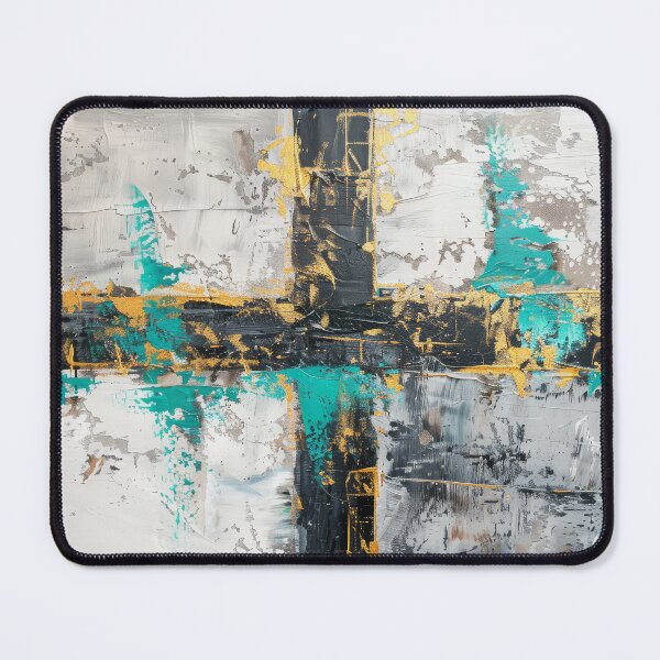 Item preview, Cross abstract art with blue and yellow designed and sold by TheArtistOf2022.