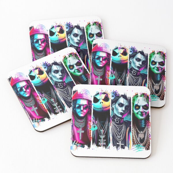 Item preview, Neon Legends of Halloween - Gothic Pop Art Fusion designed and sold by Margival.