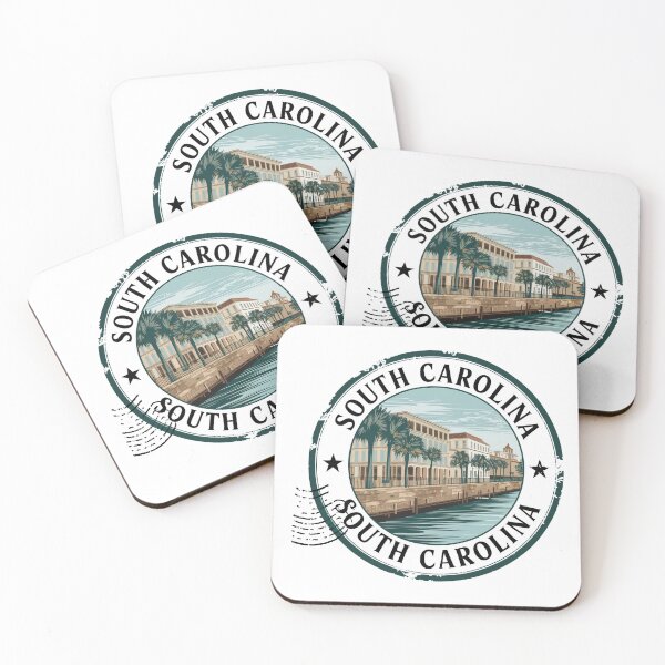 Item preview, United States on stamps - South Carolina designed and sold by CleanDecor.