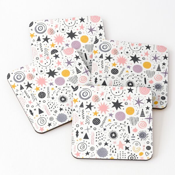 Item preview, Galaxy with this whimsical doodle pattern designed and sold by Haji  Kamora.