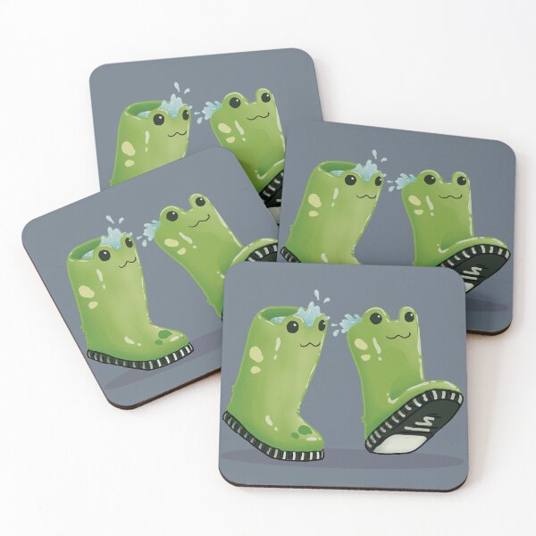 Item preview, Frog Boots Playing with Water designed and sold by NannaLMDLR.
