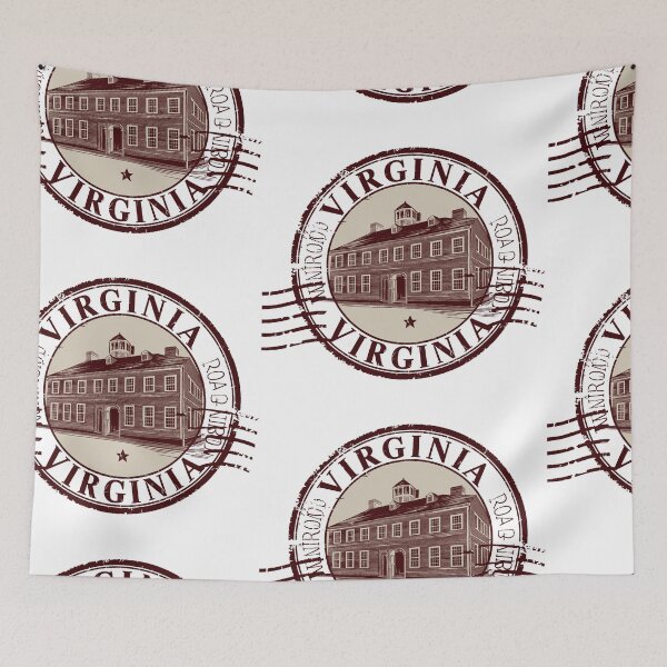 Item preview, United States on stamps - Virginia designed and sold by CleanDecor.