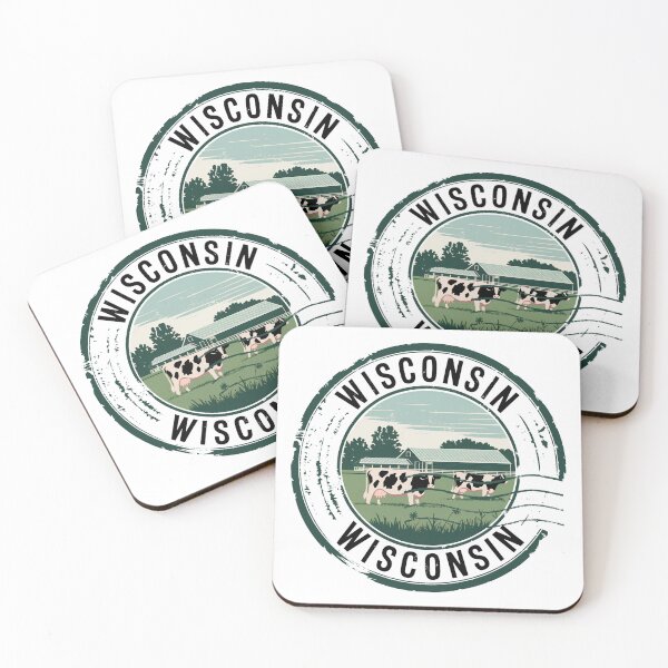 Item preview, United States on stamps - Wisconsin designed and sold by CleanDecor.