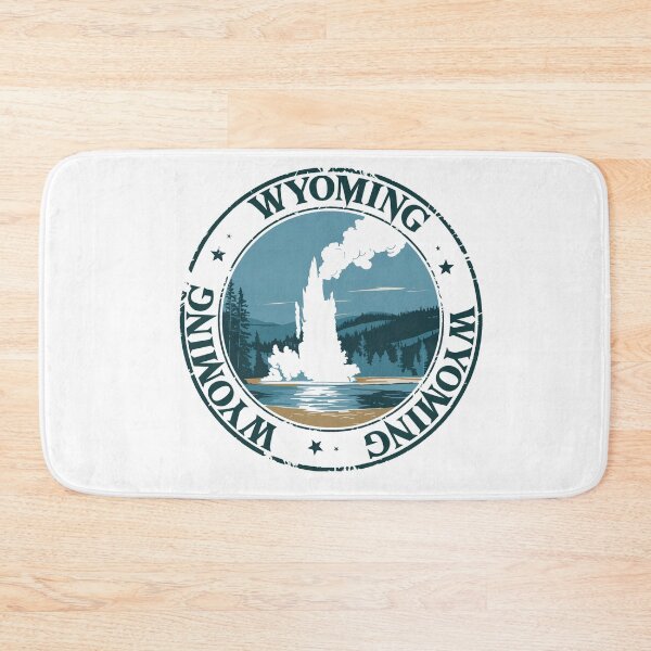 Item preview, United States on stamps - Wyoming designed and sold by CleanDecor.
