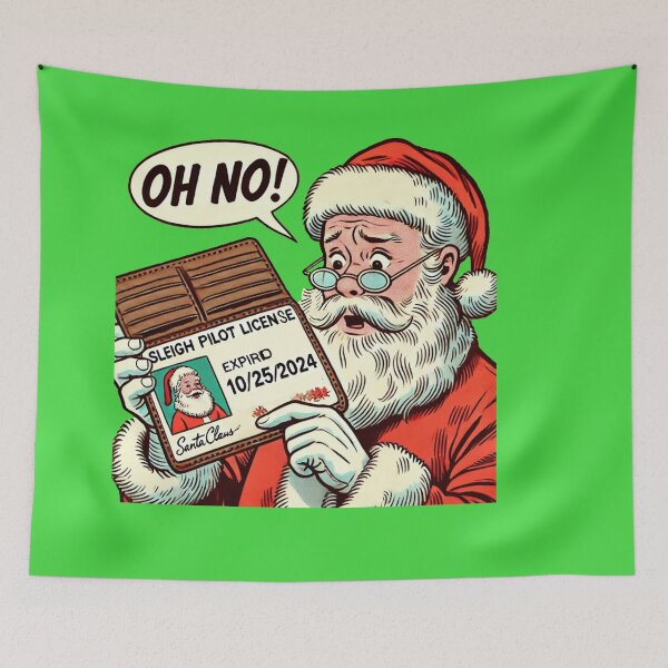 Item preview, Santa forgets to renew his pilot license designed and sold by LOveStOrSidE.