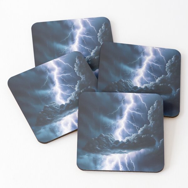 Item preview, Layers of Clouds and Lightning, Ai Generated Art  designed and sold by ACC .
