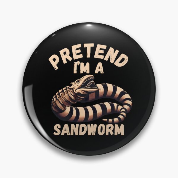 Item preview, Pretend I'm a Sandworm Funny Lazy Halloween Costume Party T-Shirt designed and sold by Remixy ⭐⭐⭐⭐⭐.