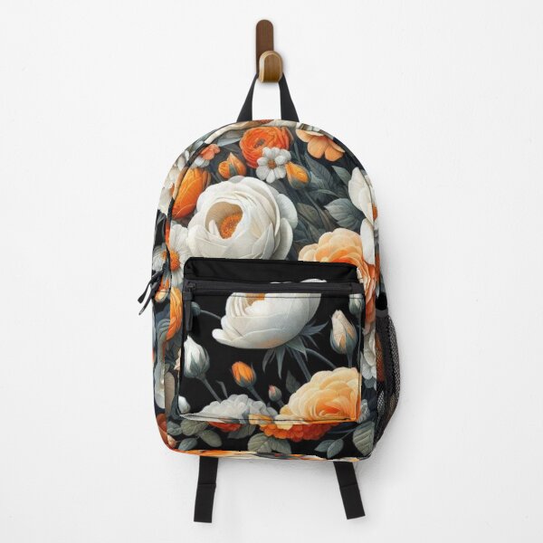 Item preview, Bed of white and orange roses designed and sold by Mskathrynne.