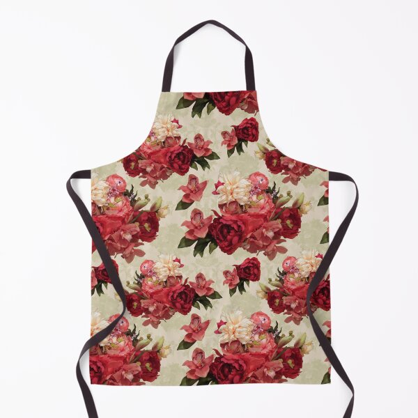 Item preview, Red, Pink and White Flower Arrangement on Cream e0d3bd designed and sold by Art in My Loft.
