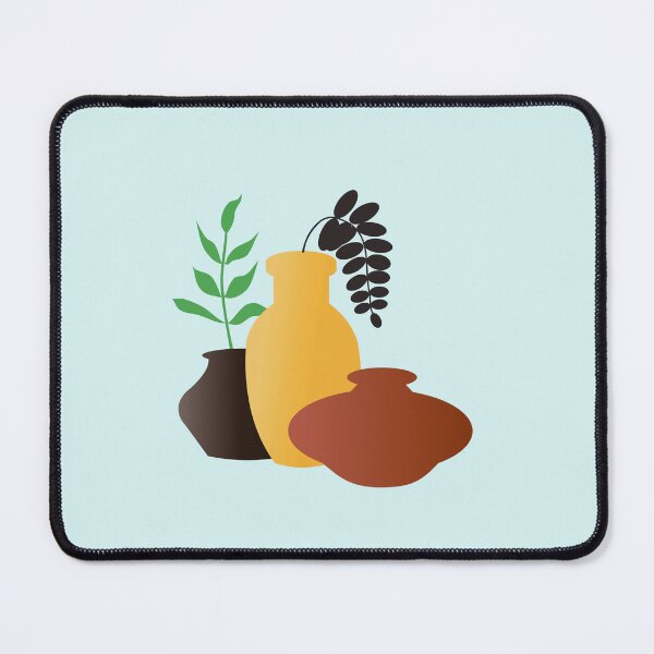 Item preview, Three Boho Pots With Leaves designed and sold by zibziby.