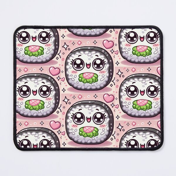 Item preview, Kawaii Smiling Sushi Roll designed and sold by ANIARTONLINE.