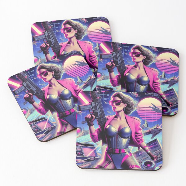Item preview, 80s Retrowave Woman designed and sold by PulpVintage.