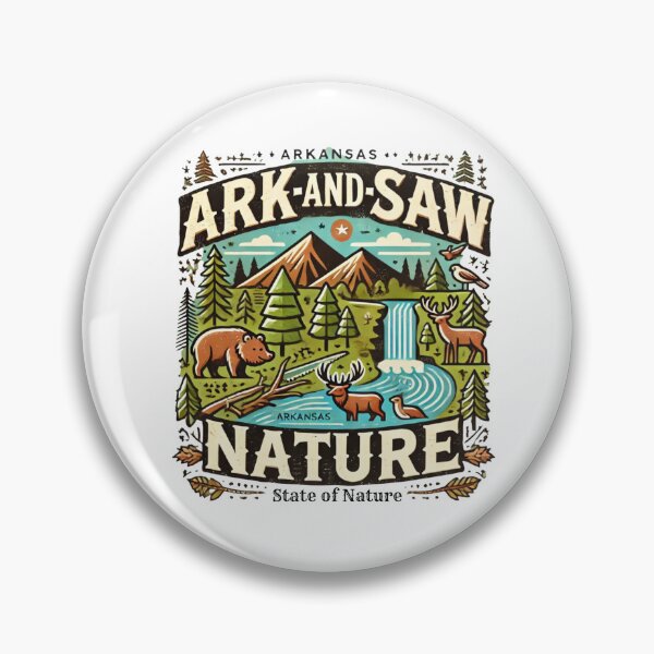 Item preview, Arkansan State nature and funny design with landscape and animals designed and sold by OminatorVision.