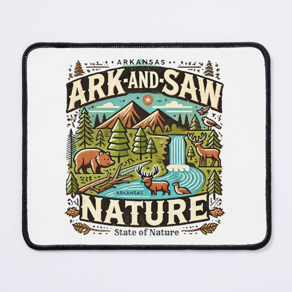 Item preview, Arkansan State nature and funny design with landscape and animals designed and sold by OminatorVision.