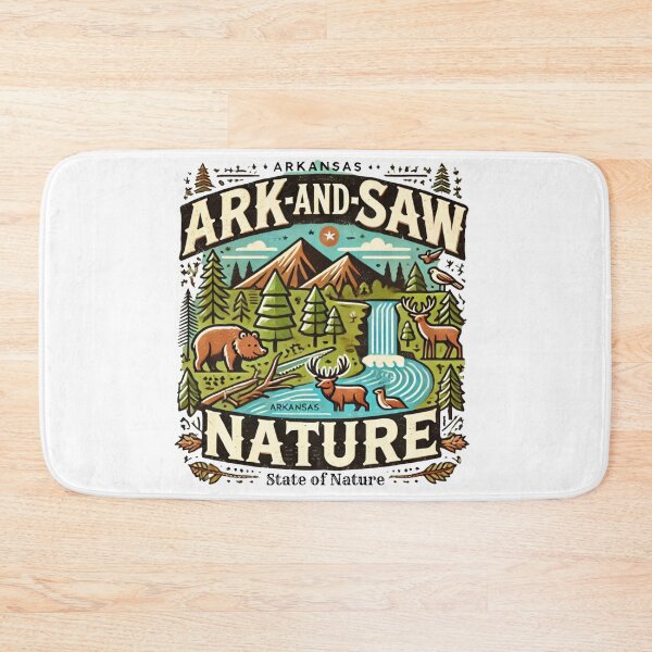 Item preview, Arkansan State nature and funny design with landscape and animals designed and sold by OminatorVision.
