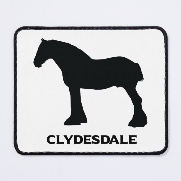 Aperçu de l'œuvre Silhouette de cheval Clydesdale créée et vendue par Canteric.