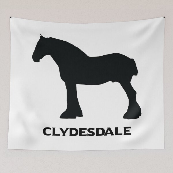 Item preview, Clydesdale Horse Silhouette designed and sold by Inkric.