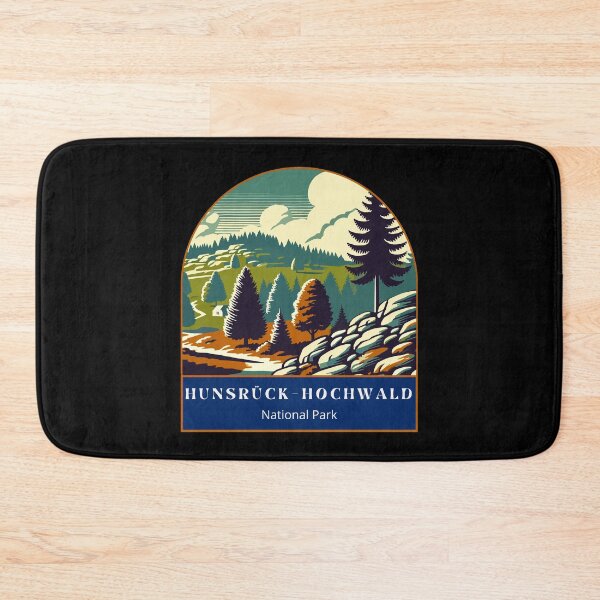 Item preview, Hunsrück-Hochwald National Park in Retro Vector Style designed and sold by MaateoDesign.