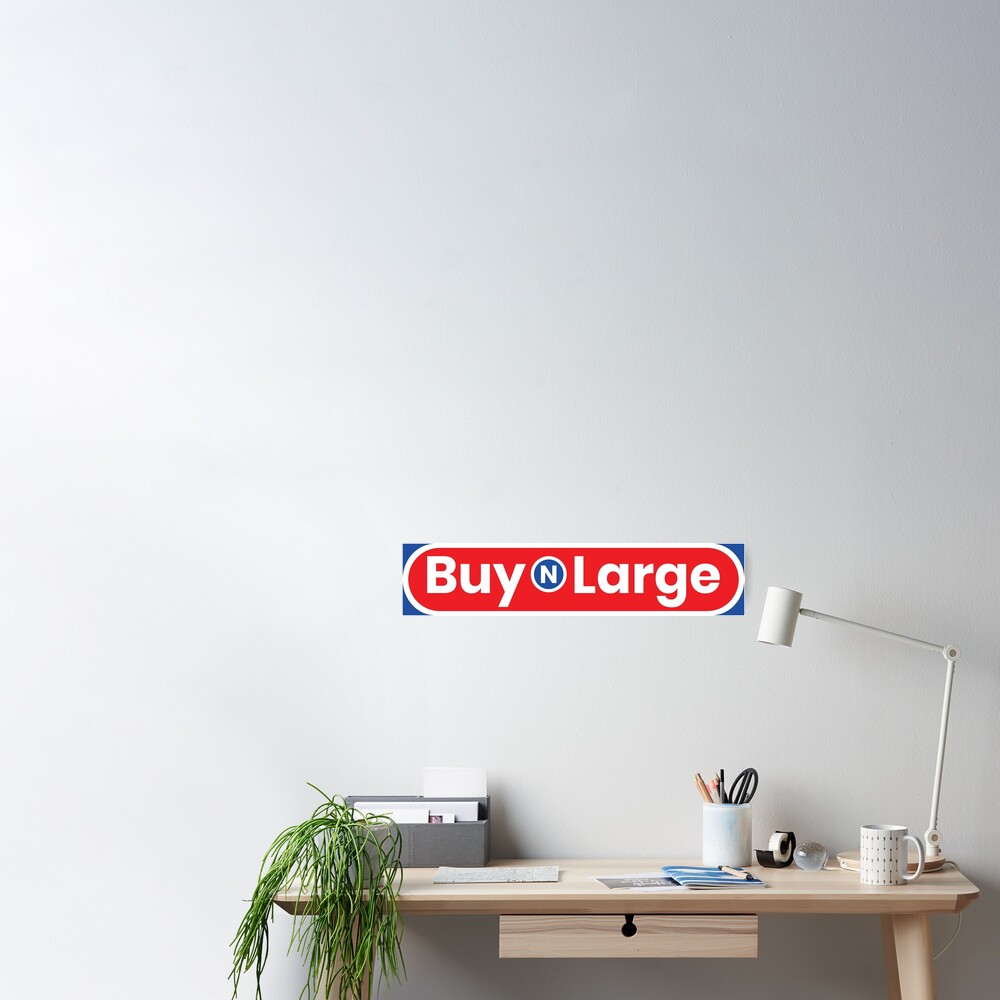 Buy N Large Logotype 01 Sticker by Chloé Fortin Côté