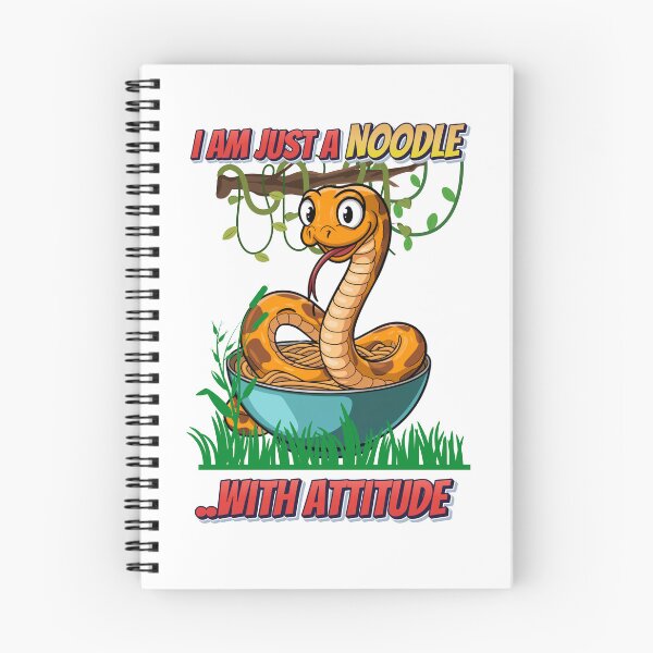 Item preview, Kawaii Corn Snake - “I’m Just a Noodle with Attitude” Retro Design designed and sold by gk-creations.