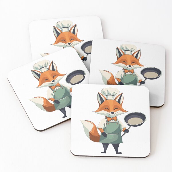 Item preview, Fuchs mit Pfanne – Kochender Fuchs designed and sold by BysonDesigns.