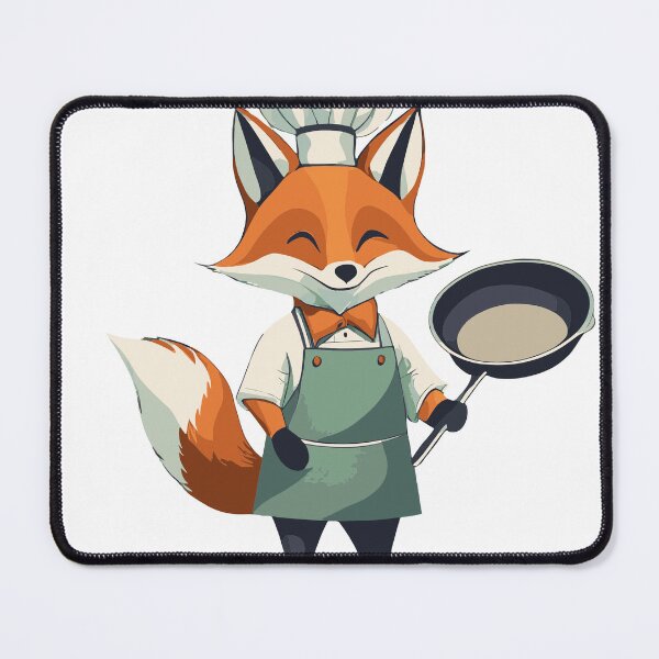Item preview, Fuchs mit Pfanne – Kochender Fuchs designed and sold by BysonDesigns.