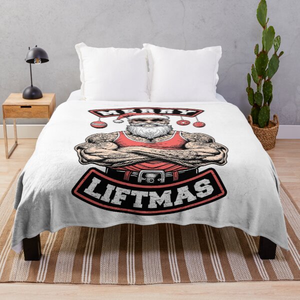 Item preview, Merry Liftmas Funny Muscle Santa Christmas Gym Workout designed and sold by GrandeDuc.