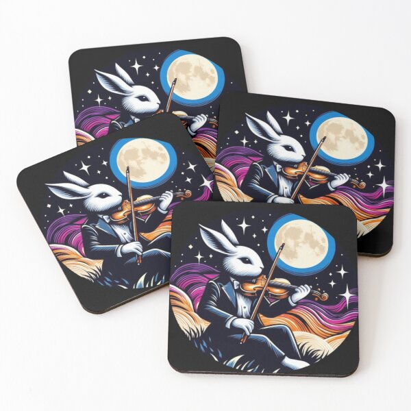 Item preview, Classical Bunny Violinist Under Starry Night designed and sold by Yas_oma.