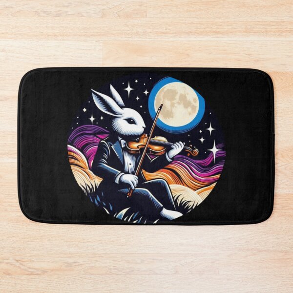 Item preview, Classical Bunny Violinist Under Starry Night designed and sold by Yas_oma.