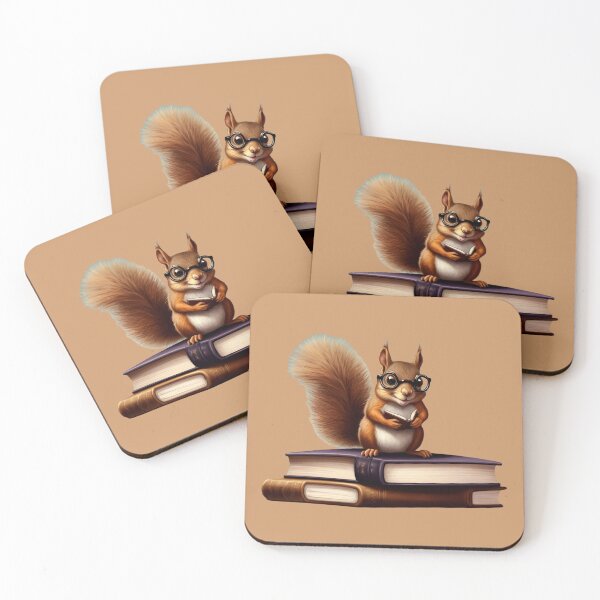 Item preview, Squirrel on Books designed and sold by NiRia Spot.