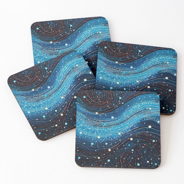 Item preview, Aboriginal Inspired Dot Art - With Water Stream designed and sold by GrinGalore.