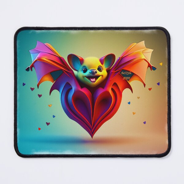 Item preview, Batzilla - Cute Hearts Bat  designed and sold by batzilla.