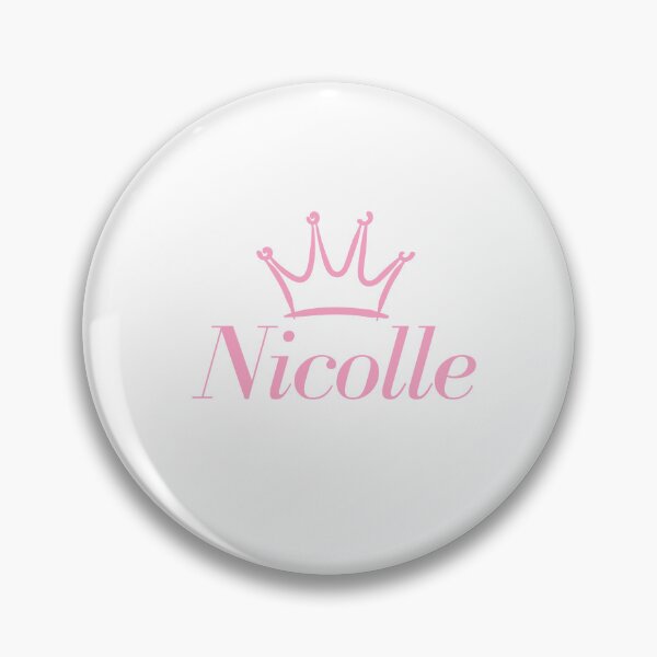 Item preview, "Nicolle" princess name in elegant light pink  designed and sold by Rocky Designs.