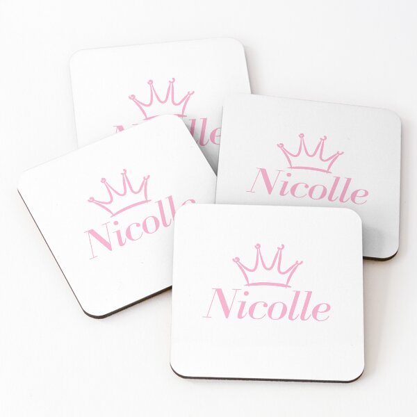 Item preview, "Nicolle" princess name in elegant light pink  designed and sold by Rocky Designs.