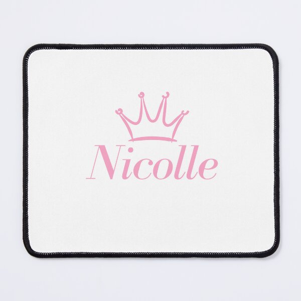 Item preview, "Nicolle" princess name in elegant light pink designed and sold by Rocky Designs.
