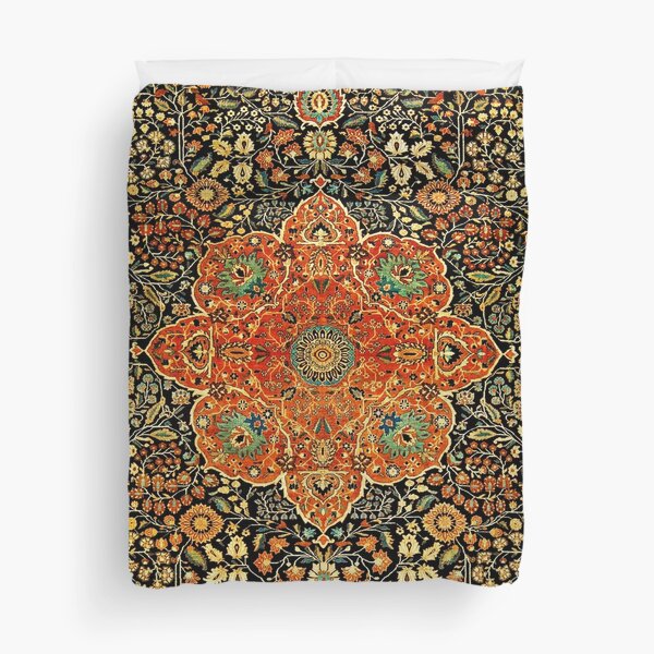 Item preview, Antique Persian Mohtashem Kashan Rug Print designed and sold by Vicky Brago-Mitchell®.