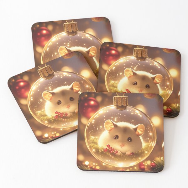 Item preview, Christmas Card - Hamster in a Bauble designed and sold by Suzie Palmer.